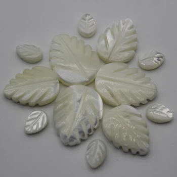 Prírodné Trochid Shell Leaf Korálky v Tvare morskej vody perleť Guľôčok Pre Šperky, Takže DIY Necklase Ručné Príslušenstvo