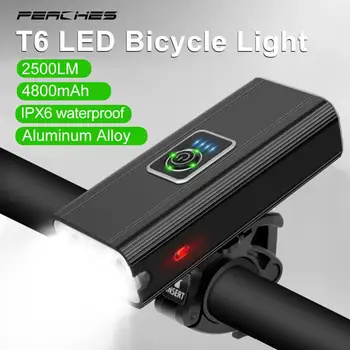 2500LM T6 LED Požičovňa Svetlo Predné USB Nabíjateľné MTB Horský Bicykel 3 Svietidlo na Bicykel predné svetlo na Bicykli Baterka Bike Príslušenstvo