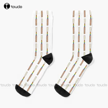 Rainbow Oboe Reed Ponožky Vysokej Kvality Roztomilý Elegantné Krásne Kawaii Cartoon Sladké Ponožka Bavlna Roztomilý Vzor Zábavné Jeseň Cartoon Art