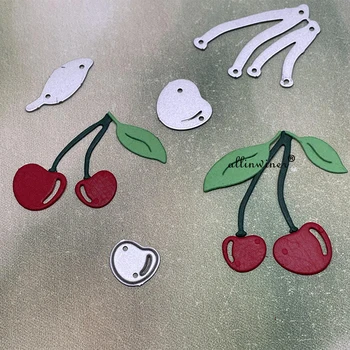 Cherry leaf dekorácie Rezanie Kovov Zomrie pre DIY Scrapbooking Album Papier Karty Dekoratívne Remesiel Razba Die Kusy