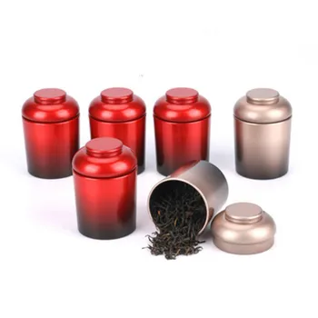 Čaj Zapečatenej Krabice Kolo Teaware Úložný Kontajner Jar Tin Námestie Môže Candy Železa Kanister Kovové Čaj Box pre Kuchyňa Čaj, Káva Suga