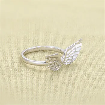 Móda krúžok krídla anjel krídla krúžky -farebné krúžky pre ženy a farba