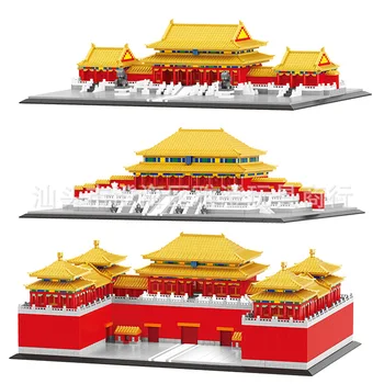 Luxusné Balody Mini Bloky Čínsky Hrad Tehly Vzdelávacie Architektúra Cisárskeho Paláca Hračka Pre Deti Darček Nový Rok Prítomný