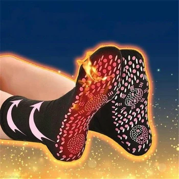 Samovoľne sa zahrievajúce Magnetické Ponožky pre Ženy, Mužov Samostatne Vyhrievané Ponožky magnetoterapia Pohodlné Zime Teplé Masáž Ponožky Pression