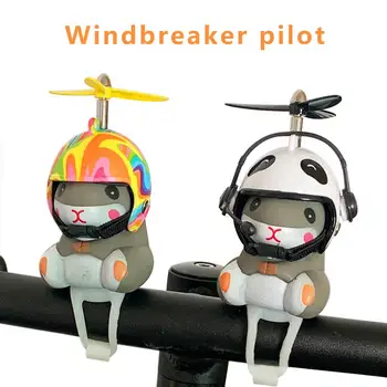 Škrečok Skúter Dekorácie Cyklistické Bell Žiariace Volanie Požičovňa Dekorácie Roztomilý Windbreaker Pilot Tón Zvon Deti Hračky