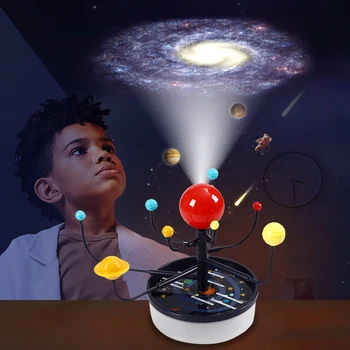 Solárny Systém Deväť Planét Model Vedy Auta DIY Montáž Rodič-Dieťa Interakcie Planetárium Hračky pre Deti, Vzdelávacie Hračky