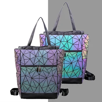 nové lesklé Geometrické Svetelné taška Flitrami Žien Batoh Geometrické Ženy Školský Batoh Pre Dospievajúce dievčatá mochila feminina 2020