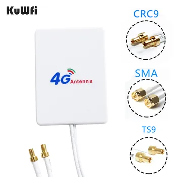 KuWfi 3G/4G LTE Antény 4G Externé Antény S 3 m Káblom pre Huawei ZTE 4G LTE Router, Modem Leteckých s TS9/ CRC9/ SMA Pripojenie