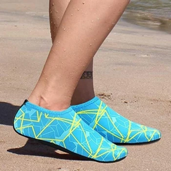Letné Topánky Vody Muži Plávanie Topánky Aqua Beach Topánky Veľké Plus Veľkosť Obuv Pre Mužov Prekladané Farebné Zapatos Hombre