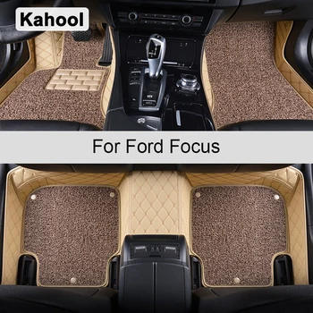 Kahool Auto Podlahové Rohože Pre Ford Focus 2 3 II III 2000-2021 Rokov Nohy Coche Príslušenstvo Koberce