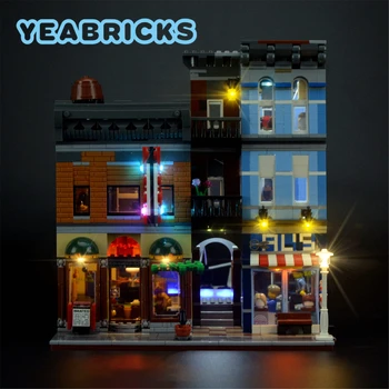 YEABRICKS LED Svetla Kit pre 10246 Detektívne Kancelárie Stavebné Bloky Nastavenie (NIE Zahŕňajú Modelu) Tehly Hračky pre Deti,