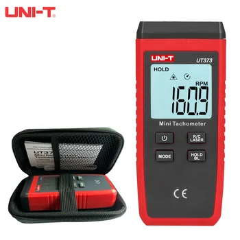 JEDNOTKA UT373 Mini Digitálny Laserový Tachometra Non-kontakt Elektrické Tachometer Rýchlomer Rozsah 10-99999 ot. / MIN.