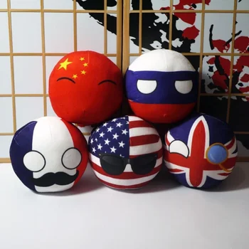 10 cm Roztomilý Countryball Polandball Plyšové Mäkké Bábiky Anime Krátke Hračky Mini Vankúš Taška Krúžok na kľúče Prívesok Cosplay Dary