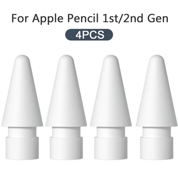 4 Balenia Náhradný Tip Pre Apple Ceruzka Tip Náhradné Nib Pre Apple Ceruzka 1. a 2. Generácie Nib Stylus Pen Tip