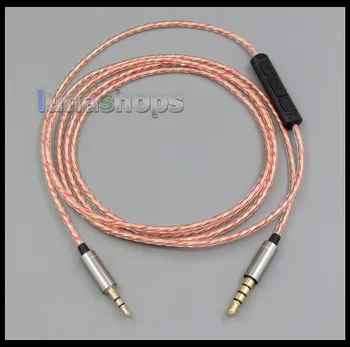 3,5 mm-2,5 mm muž Kábel + Diaľkové Mic pre AKG k490 NC K545 slúchadlá LN005397