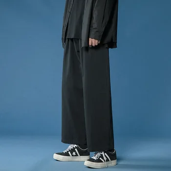 LAPPSTER Mens Black Harajuku Hárem Nohavice 2022 Trakmi, Japonský Streetwear Joggers Tepláky kórejský Módy Bežné Nohavice