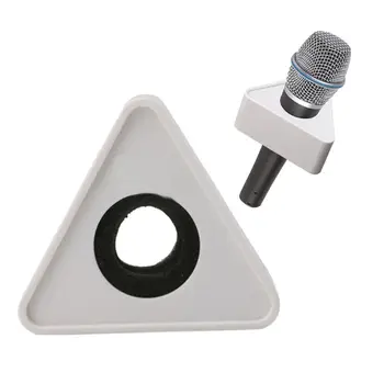 Nové Čierne Diery Trojuholníkové Mikrofón Mikrofón TV Rozhovor Logo Vlajky Stanice urob si sám