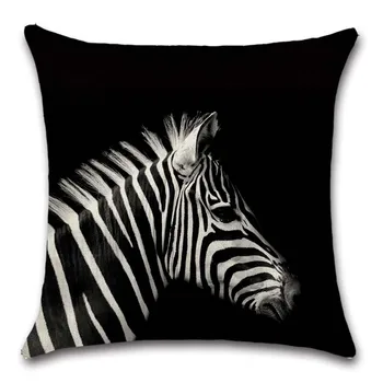 Africké zvieratá zebra vytlačené Vankúš Dekorácie pre Domov, pohovka kreslo sídlo izba obliečka na vankúš deti dar, priateľ prítomný