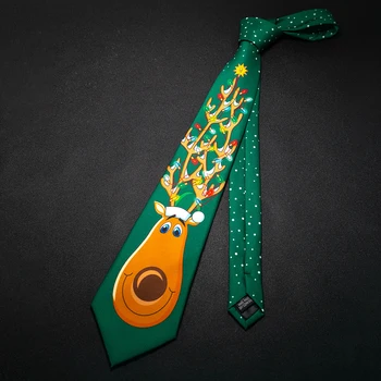 móda 9 cm klasické tlač kravaty pre Vianočný večierok sobov santa claus strom snowflake anime kravatu príslušenstvo nový rok darček