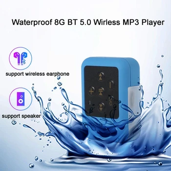 Mini Dizajn Prehrávač Hudby Nepremokavé Bezdrôtový 16 GB MP3 Prehrávač S 3,5 mm Slúchadlá Ideálne pre Šport Beh a viac