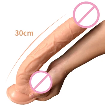 30 cm, Super Dlhý Penis Mäkké Dildo so silnou Prísavkou Ženská Masturbácia Nástroj G-spot Pošvy Stimulátor Sexuálne Hračky pre Pár