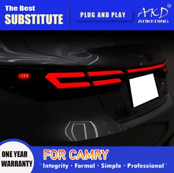 AKD Chvost Lampa pre Toyota Camry LED zadné Svetlo 2018-2022 Camry Zadné Hmlové Brzdy Otočte Signál Automobilového Príslušenstva