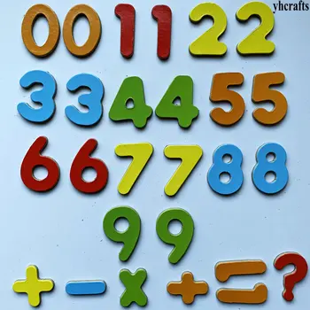 26PCS/VEĽA.0-9 Čísla chladnička magnet matematika hračky Učiť svoje vlastné Spravodajstvo hračky DIY puzzle hry, samoštúdium s Narodeninám OEM