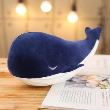 25 cm Roztomilý Super Mäkké Modré Veľryby Plyšové Hračky, Plyšové Morských Živočíchov Vankúš Krásne Ryby Dolphin Bábiky pre Dievčatá, Deti Narodeninám