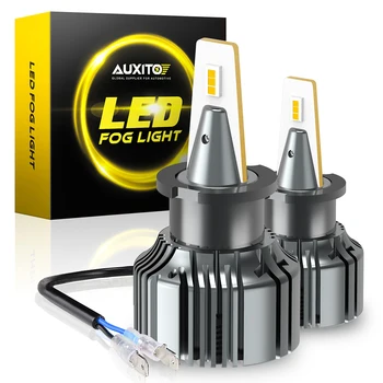 AUXITO 2ks H3 LED Hmlové Svietidlo 3000K Žltá Biela Pre Auto LED Predné Hmlové Svetlo Auto DRL Svetlá pre Denné svietenie 2000L 6500K DC12V
