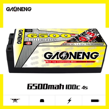 Gaoneng GNB 6500mAh 4S 14,8 V V 100C/200C 5.0 mm Bullet Hardcase LiPo Batérie XT90/XT60/TPlug na 1:8 1/8 štyri riadiť off-road RC Auto