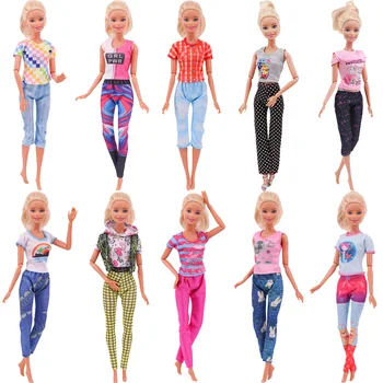 30 cm Bábiky Každodenné Bežné Vyhovuje Krátky, Topy, Košele, Dlhé Nohavice, Oblečenie Barbies Oblečenie Bábiky Príslušenstvo DIY Doll House Deti Hračky