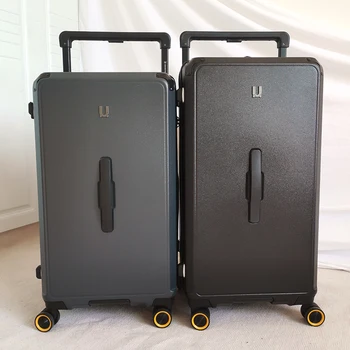 Cestovné batožiny pribrala veľká-kapacita univerzálne kolesá vozíka kufor 26/28/30 kufor široký vozíka prípad s USB nabíjanie