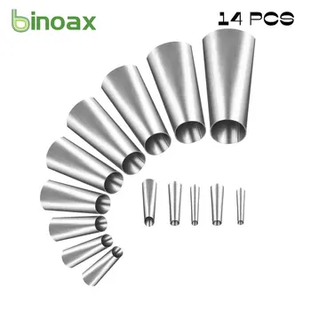 Binoax 14Pcs Tesniace Tryska Aplikátor Tužidlové Úder Nerezová Oceľ Tesnenie Dokončovacie Tool Kit