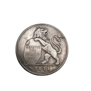 1831 Nemecká Pamätná Minca Spravodlivé A Trvalé A Lev Mince Zber Domáce Dekorácie Remesiel Suveníry, Darčeky