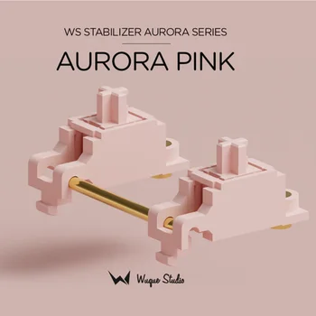 WuqueStudio WS Bodne Aurora Série Ružový PCB Namontujte Skrutku v Klávesnicu Stabilizátory