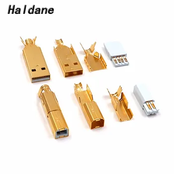 Doprava zadarmo Haldane jedny Kvalitné Pozlátené USB 2.0 Typu A, USB 2.0 Typu B Samec Konektor Konektor pre KUTILOV, USB kábel
