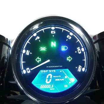 DOXINGYE Pre Paviána Motocykel LCD Nástroj 12V Digitálny Ukazovateľ Otáčkomera počítadlo kilometrov Ručička Tachometra Indikátor Signálu