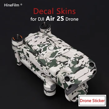 DJI Vzduchu 2S Drone Nálepky Anti-scratch Kryt Film pre DJI Vzduchu 2S Drone Premium Kotúča, Skin Protector Nálepky Stráže Vinyl Zábal Film
