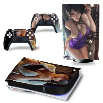 sexy dievča hry PS5 ovládačov Konzoly Nálepka Pre PS5 Vinylové Nálepky Pre Sony PlayStation 5 PS5 Disk Edition Pokožky Nálepky #3800