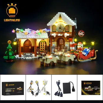 LIGHTAILING DIY LED Svetla kit Pre 10245 Vianoce, Santa Dielne Budovy Model Blok Osvetlenie Set Kompatibilný S 33024