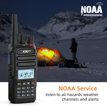 NOAA Air Band 108-136MHZ Prijímač Amatérske Komunikačné Prenosné Ham Vysielačky Bezdrôtové Nastavenie Zariadenia obojsmerná Rádiová Walkie Talkie