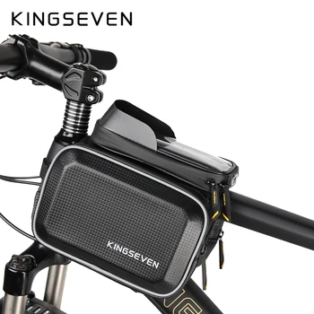 KINGSEVEN Rainproof Cyklistické tašky MTB Prednej Hornej rámovej Trubky Rámu Bicykla Taška Citlivý Dotykový Displej Cyklistické Telefón Prípade Bike Príslušenstvo