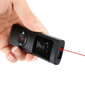 40M Laserový Diaľkomer USB Nabíjateľné Laserový Merač Vzdialenosti Digitálne Pásky Opatrenie Rozsah Finder Stavebné Náradie
