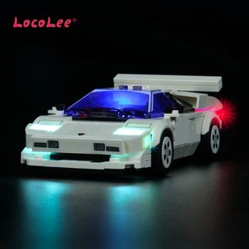 LocoLee LED Osvetlenie Set pre 76908 Športové Autá Rýchla Závodná Zberateľskú Tehly Svetla Kit, Nie je Súčasťou Budovy Model