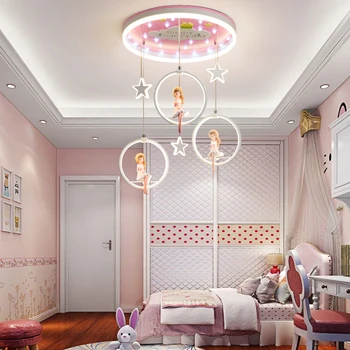 Nordic dievča spálňa decor led svetlá pre izba krytý luster osvetlenie lustre stropné svetlá pre obývacej miestnosti dekorácie
