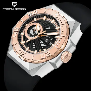 2022 Nové PAGANI DIZAJN Top Značky Muži Mechanické náramkové hodinky Luxusné Zafírové Sklo Športové Vodotesné 100M Hodinky z Nerezovej Mužov
