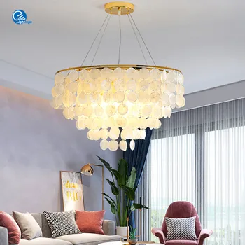 Nordic Luster Shell Lampy, Obývacia Izba Lampa Moderný Minimalistický Romantické Reštaurácia, Domáce Osvetlenie Zavesenie Spálne