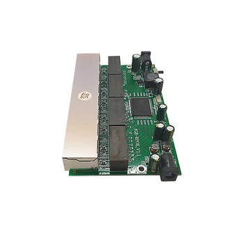 Wanglink Realtek Chipset Zadnej strane POE Switch PCB dosky 8 Port 10/100/1000M, Ethernet Zadnej strane RPOE Prepínač Podpora Vlan