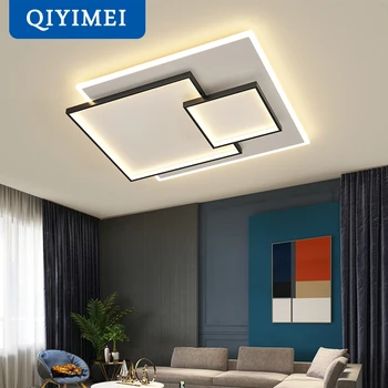 Obdĺžnik LED Luster Svetlá Pre Izba, Obývacia Izba, Spálňa Otočná Stmievateľné Vnútorné Osvetlenie Svietidlá Lampy, Osvetlenie Domova