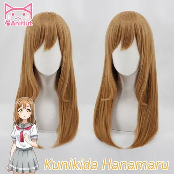 【AniHut] vyzýva Kunikida Hanamaru Parochňu Lásku Žiť Svitu Cosplay Parochňa Blond 60 cm Syntetické Vlasy Kunikida Hanamaru Cosplay Vlasy LoveLive